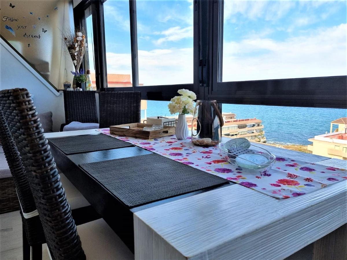 2-Schlafzimmer-Penthouse-Apartment mit frontalem Meerblick Torrevieja Exterior foto